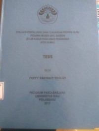 Image of EVALUASI PENYALURAN DANA TUNJANGAN PROFESI GURU PEGAWAI NEGERI SIPIL DAERAH (STUDI KASUS PADA DINAS PENDIDIKAN KOTA DUMAI)