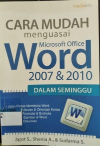 Image of Cara Mudah menguasai Microsoft Office Word 2007 & 2010 Dalam Seminggu