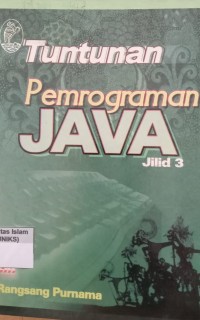 Image of Tuntunan Pemrograman Java Jilid 3