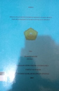 Image of PERANCANGAN SISTEM INFORMASI KESEHATAN MASYARAKAT PADA DINAS KESEHATAN KABUPATEN KUANTAN SINGINGI