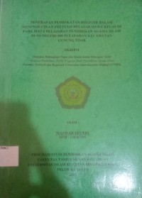 Image of PENERAPAN PENDEKATAN HOLISTIK DALAM MENINGKATKAN PRESTASI BELAJAR SISWA KELAS III PADA MATA PELAJARAN PENDIDIKAN AGAMA ISLAM DI SD 009 PETAPAHAN KECAMATAN GUNUNG TOAR