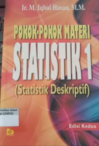 Image of Pokok-pokok Materi Statistik 1 (Statistik Inferensif) Edisi Kedua