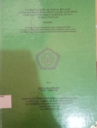 Image of PENERAPAN METODE JURNAL BELAJAR UNTUK MENINGKATKAN MOTIVASI BELAJAR SISWA PADA MATA PELAJARAN FIQIH KELAS VII A DI MTS. N SENTAJO