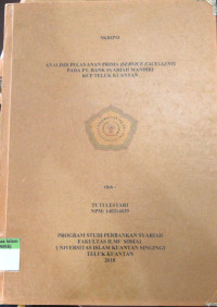 Image of ANALISIS PELAYANAN PRIMA (SERVICE EXCELENT) PADA PT. BANK SYARIAH MANDIRI KCP TELUK KUANTAN