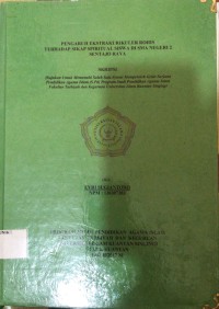 Image of PENGARUH EKSRAKURIKULER ROHIS TERHADAP SIKAP SPRITUAL SISWA DI SMA NEGERI 2 SENTAJO RAYA