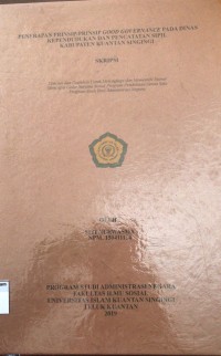 Image of PENERAPAN PRINSIP-PRINSIP GOOD GOVERNANCE PADA DINAS KEPENDIDIKAN DAN PENCATATAN SIPIL KABUPATEN KUANTAN SINGINGI