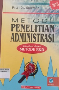 Image of Metode Penelitian Administrasi dilengkapi Metode R&D