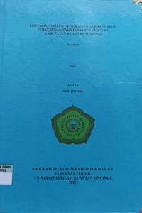 Image of SISTEM INFORMASI GEOGRAFIS DISTRIBUSI BIBIT PERKEBUNAN PADA DINAS PERKEBUNAN KABUPATEN KUANTAN SINGINGI