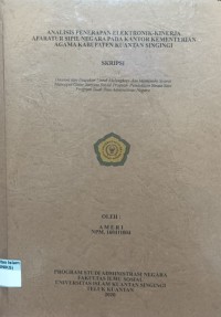 Image of ANALISIS PENERAPAN ELEKTRONIK KINERJA APARATUR SIPIL NEGARA PADA KANTOR KEMENTRIAN AGAMA KABUPATEN KUANTAN SINGINGI