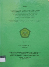 Image of PENERAPAN MODEL PEMBELAJARAN PAIR CHECKS SPENCER KAGET 1993 UNTUK MENINGKATKAN MOTIVASI BELAJAR SISWA KELAS VIII MATA PELAJARAN FIQIH DI MTS. BABUSSALAM SIMANDOLAK KECAMTAN BENAI KABUPATEN KUANTAN SINGINGI