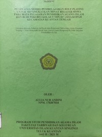 Image of PENERAPAN MODEL PEMBELAJARAN ROLE PLAYING UNTUK MENINGKATKAN MINAT BELAJAR SISWA PADA MATA PELAJARAN PENDIDIKAN AGAMA ISLAM DAN BUDI PEKERTI KELAS V SDN 017 JAYA KOPAH KECAMATAN KUANTAN TENGAH