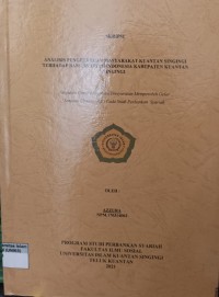 Image of ANALISIS PENGETAHUAN MASYARAKAT KUANTAN SINGINGI TERHADAP BANK SYARIAH INDONESIA KABUPATEN KUANTAN SINGINGI