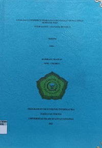 Image of APLIKASI E-COMMERCE PEMESANAN RANGKAIAN BUNGA HIDUP BERBASIS WEB STUDI KASUS: (ALFAZZA BOUQUET)