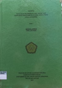 Image of PENGARUH PEMBERIAN POC URINE SAPI TERHADAP PERTUMBUHAN STEK JERUK NIPIS (Citrus aurantifolia)