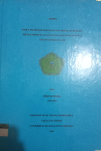 Image of SISTEM INFORMASI GEOGRAFIS (SIG) PEMETAAN BENGKEL SEPEDA MOTOR DI JALAN LINTAS KABUPATEN KUANTAN SINGINGI BERBASIS WEB