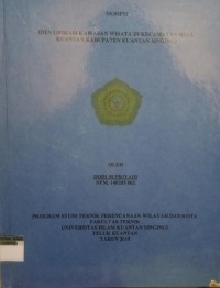 Image of IDENTIVIKASI KAWASAN WISATA DI KECAMATAN HULU KUANTAN KABUPATEN KUANTAN SINGINGI