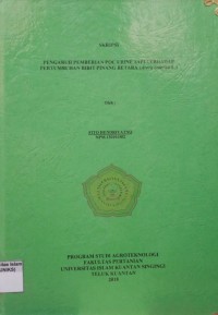 Image of PENGARUH PEMBERIAN POC URINE SAPI TERHADAP PERTUMBUHAN BIBIT PISANG BETARA (ARECA CATECHU L.)