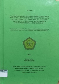 Image of PENERAPAN STRATEGI PEMBELAJARAN KOOPERATIF TIPE MAKE MATCH BERBANTU MEDIA POWER POINT UNTUK MENINGKATAN MOTIVASI BELAJAR SISWA PADA MATA PELAJARAN PAI & BUDI PEKERTI KELAS XI IPA DI SMA N 2 SENTAJO RAYA