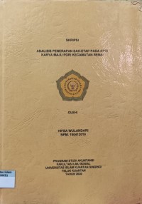 Image of ANALSIS PENERAPAN SAK-ETAP PADA KPRI KARYA MAJU KECAMATAN BENAI