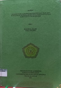 Image of ANALISIS USAHA AGROINDUSTRI KERUPUK SAGU MAJU JAYA DI DESA PULAU BANJAR KARI KECAMATAN KUANTAN TENGAH KABUPATEN KUANTAN SINGINGI