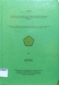 Image of PENGEMBANGAN BUKU SAKU FIQIH MATERI MANASIK HAJI KELAS VII A MTS BAITURRAHMAN KECAMATAN KUANTAN TENGAH