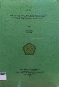 Image of ANALISIS PEMASARAN IKAN NILA (Oreochromics Niloticus) DI DESA TITIAN MODANG KECAMATAN KUANTAN TENGAH KABUPATEN KUANTAN SINGINGI