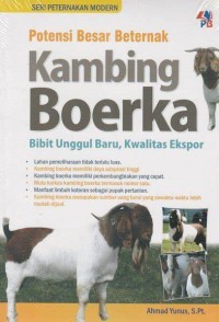 Image of Potensi Besar Beternak Kambing Boerka Bibit Unggul Baru, Kwalitas Ekspor