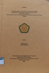 Image of ANALISIS PENYALURAN DANA USAHA EKONOMI PRODUKTIF (UEP) BAZNAS TAHUN 2020 DALAM BANTUAN TERNAK (Studi Kasus Mustahik Penerima Dana UEP Ternak di Kecamatan Kuantan Tengah)