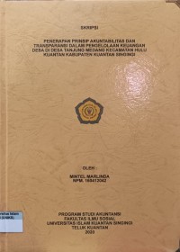 Image of PENERAPAN PRINSIP AKUNTABILITAS DAN TRANSPARANSI DALAM PENGELOLAAN KEUANGAN DESA DI DESA TANJUNG MEDANG KUANTAN SINGINGI