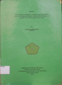 Image of PENGARUH PEMBERIAN LIMBAH KELAPA SAWIT (SLUDGE) TERHADAP PERTUMBUHAN DAN PRODUKSI RUMPUT SETRIA (Setaria spachelata)