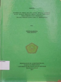 Image of KOMBINASI FIBER KELAPA SAWIT DENGAN KOMPOS KULIT KAKAO SEBAGAI MEDIA TANAM TERHADAP PERTUMBUHAN DAN PRODUKSI SELADA MERAH (Lactuca sativa. L) HIDROPONIK
