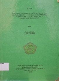 Image of KOMBINASI FIBER DENGAN KOMPOS JERAMI PADI SEBAGAI MEDIA TANAM TERHADAP PERTUMBUHAN DAN PRODUKSI PAKCOY (Brassica rapa .L) HIDROPONIK SISTEM WICK