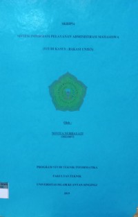 Image of SISTEM INFORMASI PELAYANAN ADMINISTRASI MAHASISWA (STUDI KASUS: BAKASI UNIKS)