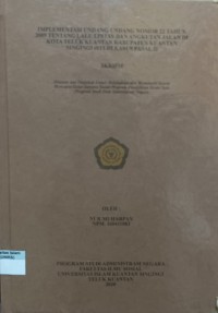 Image of IMPLEMENTASI UNDANG-UNDANG NOMOR 22 TAHUN 2009 TENTANG LALU LINTAS DAN ANGKUTAN JALAN DI KOTA TELUK KUANTAN KABUPATEN KUANTAN SINGINGI