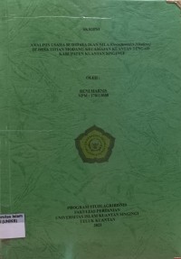 Image of ANALISIS USAHA BUDIDAYA IKAN NILA (Oreochromics Niloticus) DI DESA TITIAN MODANG KECAMATAN KUANTAN TENGAH KABUPATEN KUANTAN SINGINGI