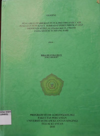 Image of PENGARUH PEMBERIAN PUPUK BIO ORGANIK CAIR POMI DAN PUPUK KCL TERHADAP PERTUMBUHAN DAN
PRODUKSI KEDELAI (GLYCINE MAX L. MERRIL) PADA SISTEM TUMPANG SARI