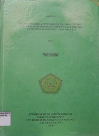 Image of RESPON PEMBERIAN PUPUK ORGANIK CAIR POMI DAN PUPUK TSP TERHADAP PERTUMBUHAN DAN PRODUKSI 
TANAMAN KACANG HIJAU (VIKNA RADIATA L.)