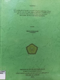 Image of PENAMBAHAN JAHE GAJAH (Zingiber officinale. Rosc) DAN BAWANG PUTIH (Allium sativum L) TERHADAP KUALITAS ORGANOLEPTIK TELUR ASIN METODE PENGGARAMAN KERING