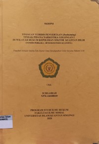 Image of TINJAUAN YURIDIS PENYERTAAN (Deelneming) TINDAK PIDANA NARKOTIKA GOLONGAN I DI WILAYAH HUKUM KEPOLISIAN SEKTOR KUANTAN HILIR (NOMOR PERKARA : BP/03/III/2019/RES KUANSING)