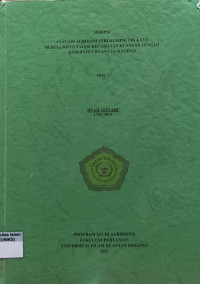 Image of ANALISIS AGROINDUSTRI KERIPIK UBI KAYU DI DESA KOTO TALUK KECAMATAN KUANTAN TENGAH KABUPATEN KUANTAN SINGINGI