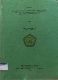 Image of KUALITAS ORGANOLEPTIK SUSU SAPI PASTEURISASI KAYU SECANG (Caesalpinia sappan. L) DENGAN BERBAGAI LAMA PENYIMPANAN