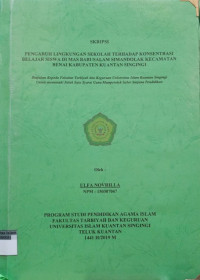 Image of PENGARUH LINGKUNGAN SEKOLAH TERHADAP KONSENTRASI BELAJAR SISWA DI MAS BABUSALAM SIMANDOLAK KECAMATAN BENAI KABUPATEN KUANTAN SINGINGI