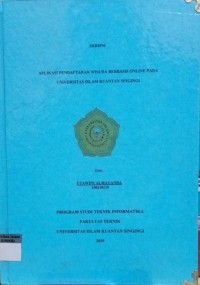 Image of APLIKASI PENDAFTARAN ONLINE PADA UNIVERSITAS ISLAM KUANTAN SINGINGI