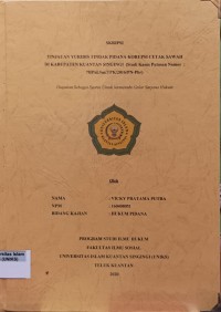 Image of TINJAUAN YURIDIS TINDAK PIDANA KORUPSI CETAK SAWAH DI KABUPATEN KUANTAN SINGINGI (STUDI KASUS PUTUSAN NOMOR: 78/Pid.Sus.TPK/2016/PN-Pbr)