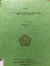 Image of JENIS DAN PRODUKSI HIJAUAN SERTA KAPASITAS TAMPUNG TERNAK SAPI DI PERKEBUNAN KELAPA SAWIT DI KECAMATAN GUNUNG TOAR