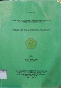 Image of EFEKTIVITAS PEMBELAJARAN PENDIDIKAN AGAMA ISLAM DI SD NEGERI 001 PASAR BARU PANGEAN