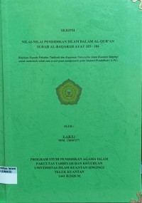 Image of NILAI-NILAI PENDIDIKAN ISLAM DALAM AL-QUR'AN SURAH AL-BAQARAH AYAT 183-184