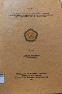 Image of PEMAHAMAN MASYARAKAT MUSLIM DESA MARSAWA TERHADAP PRAKTIK HUTANG PIUTANG PADA BUMDES SEROJA DI DESA MARSAWA KECAMATAN SENTAJO RAYA