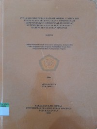 Image of EVALUASI PERATURAN DAERAH NOMOR 1 TAHUN 2015 TENTANG PENYELENGGARAAN ADMINISTRASI KEPENDUDUKAN (STUDI PASAL 22) DINAS KEPENDUDUKAN DAN PENCATATAN SIPIL KABUPATEN KUANTAN SINGINGI