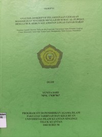 Image of ANALISIS DESKRIPTIF PELAKSANAAN GERAKAN MASYARAKAT MAGHRIB MENGAJI DI SURAU AL-FURQAN DESA LUBUK KEBUN KECAMATAN LOGAS TANAH DARAT